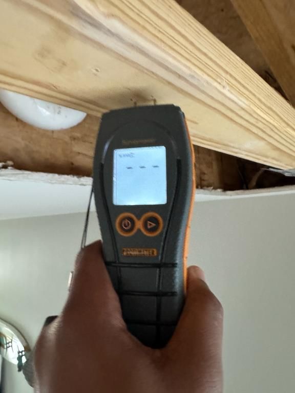 Technician checking moisture levels with a moisture meter in Little River, SC